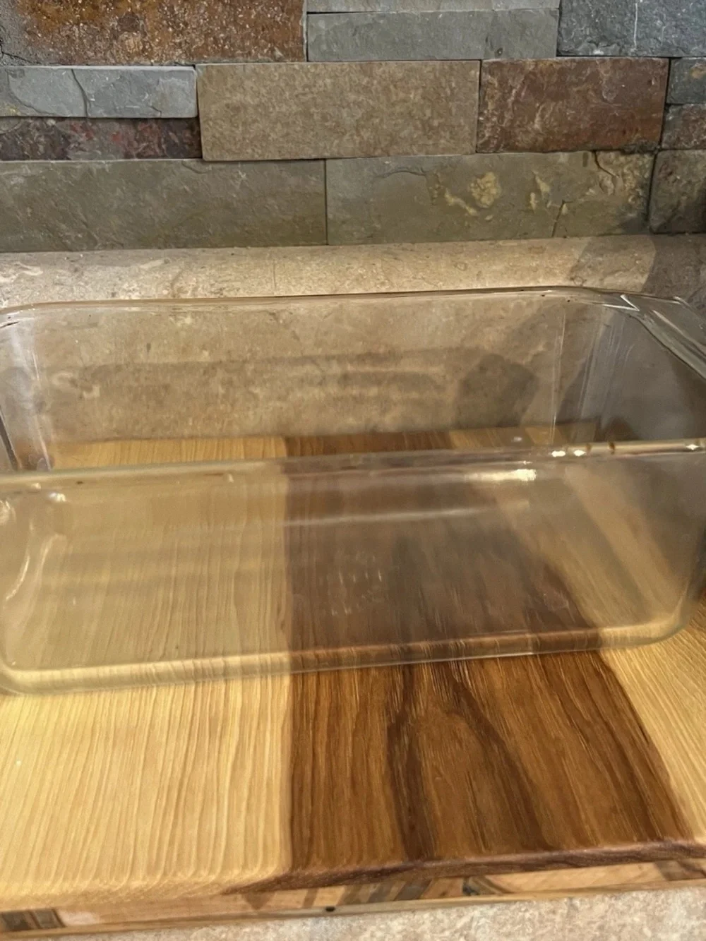 Vintage PYREX Clear #215-B 9x5x3 Loaf Bread Pan Dish Clear Baking Dish 2 Qt USA